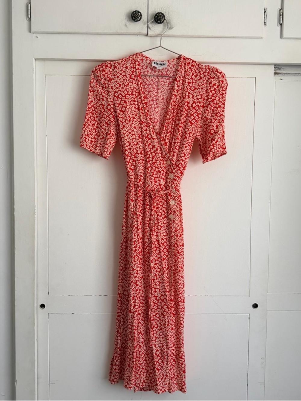 Rouje Paris Gabin Floral Wrap Midi Dress